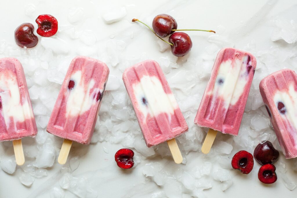 Fruit Popsicle Cherry