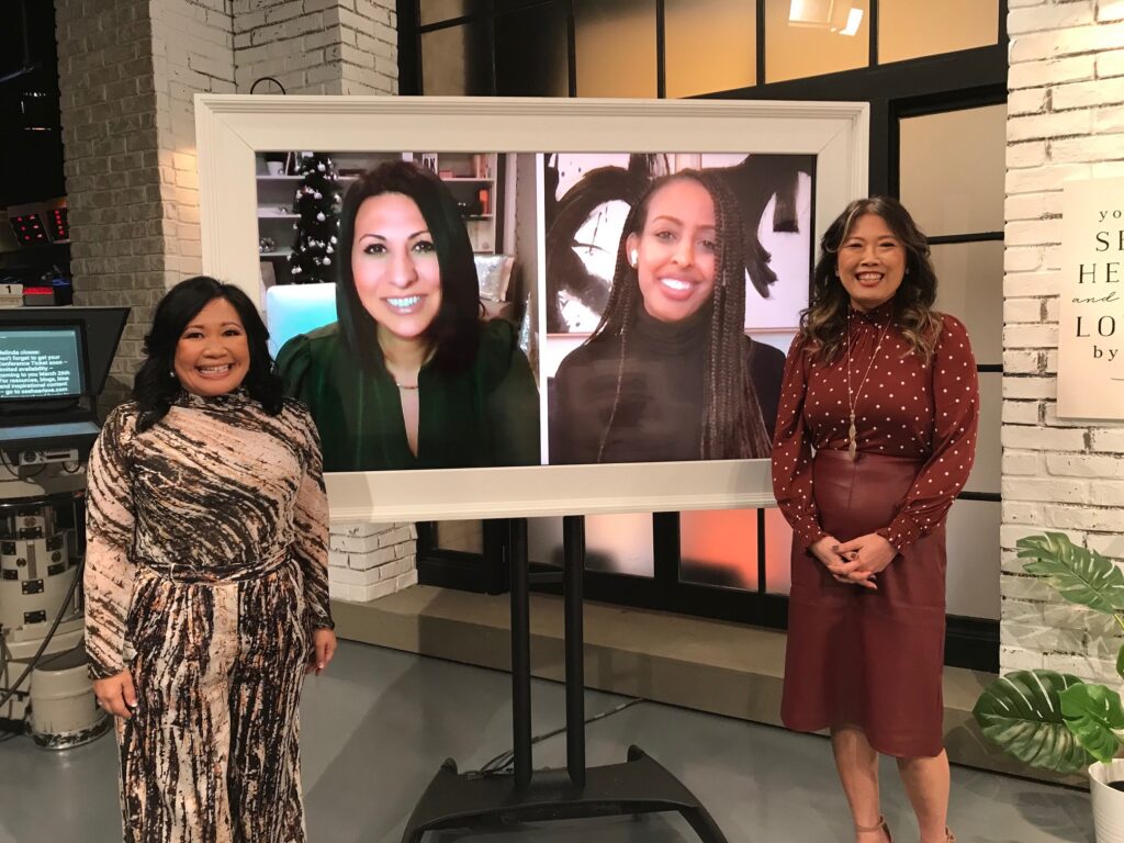 Melinda with Dr. Merry Lin, Debra Fileta, and Senait Litchmore